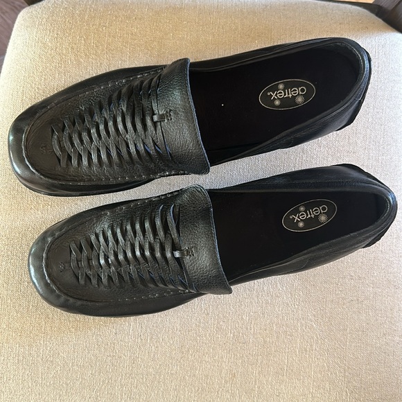 Aetrex Women’s Leather Slip On Loafers Flats Black Size 13XW Wide - Picture 4 of 9